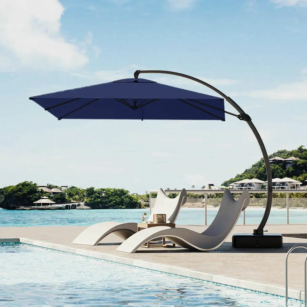 patiokingdom rectangular cantilever umbrella