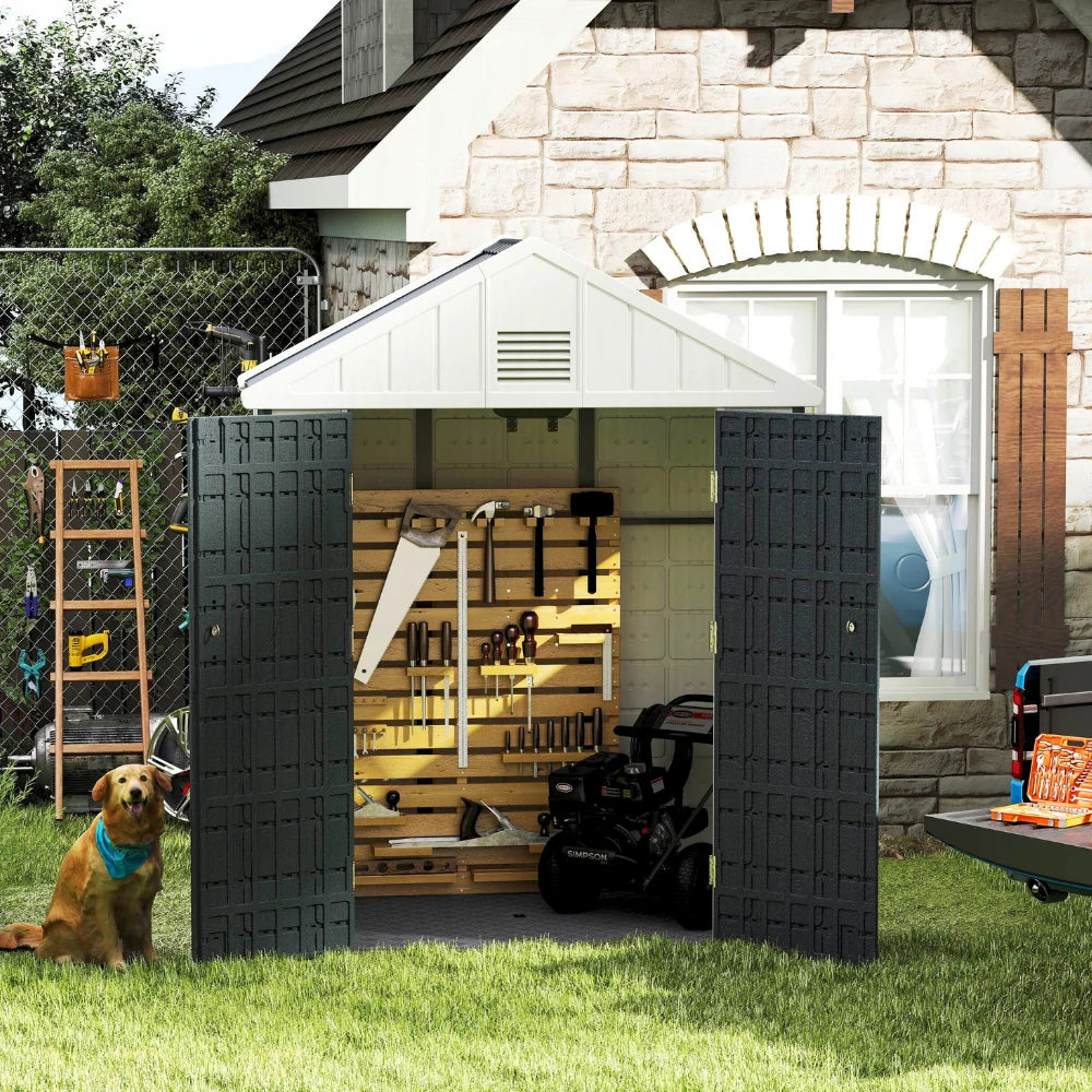 Resin Outdoor Storage Shed with Floor