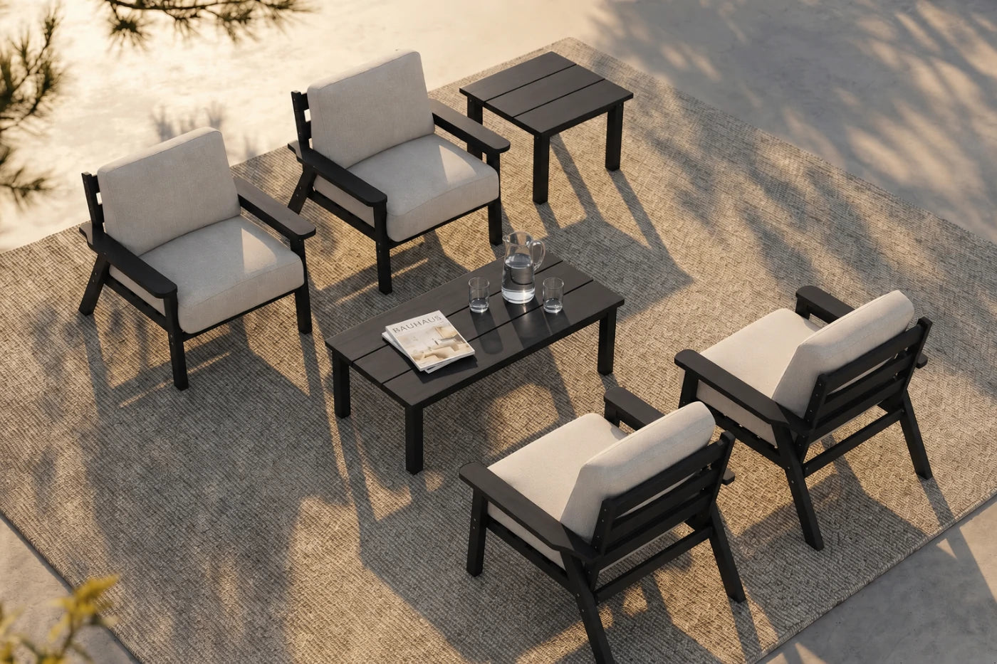 Perli™ HDPE Patio Armchair Set