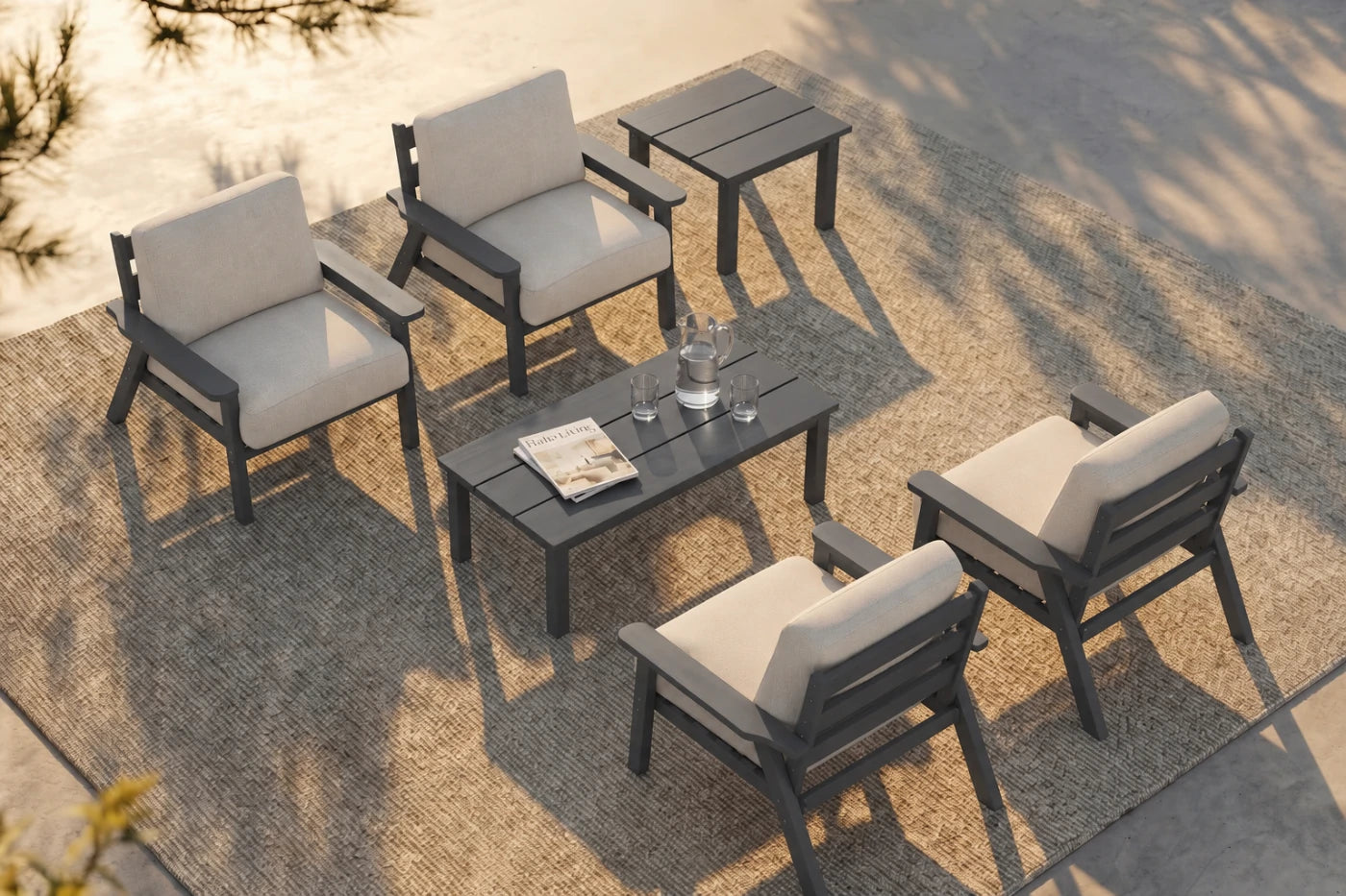Perli™ HDPE Patio Armchair Set