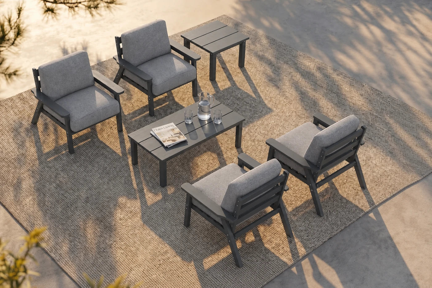 Perli™ HDPE Patio Armchair Set