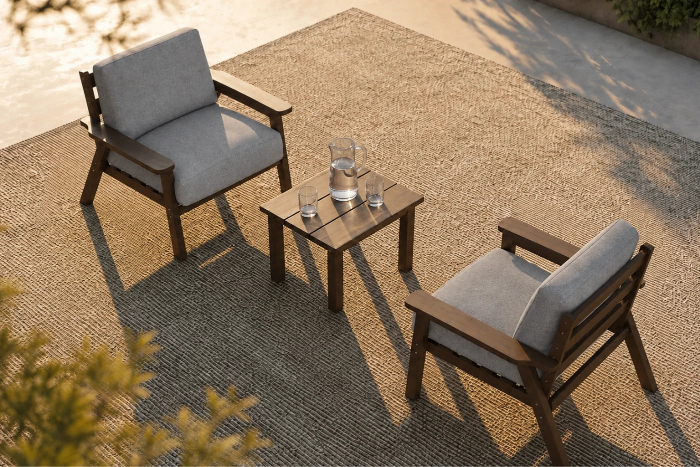 Perli™ HDPE Patio Armchair Set