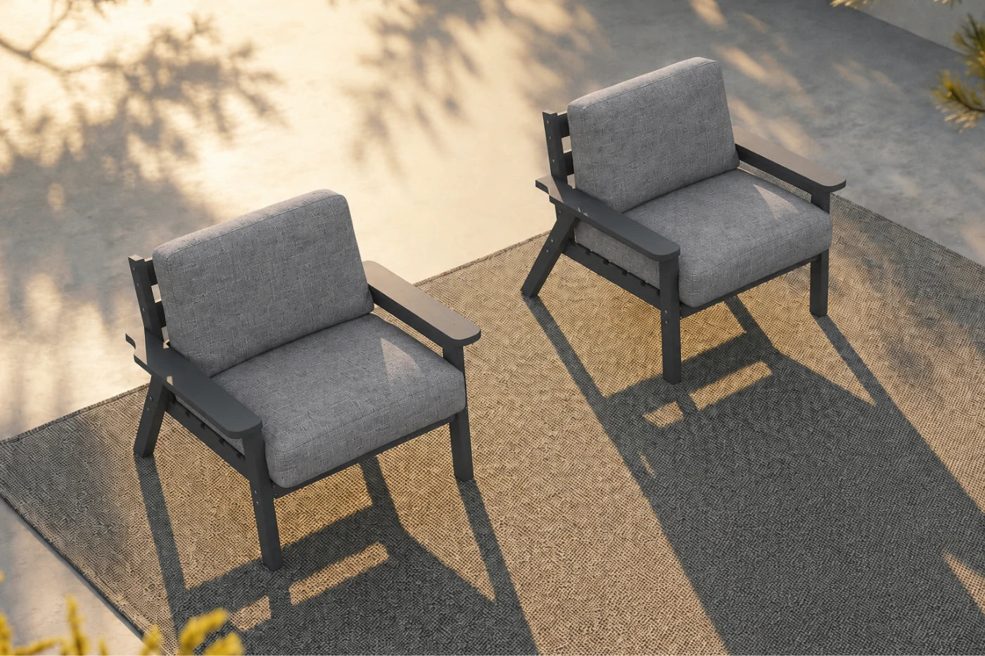 Perli™ HDPE Patio Armchair Set