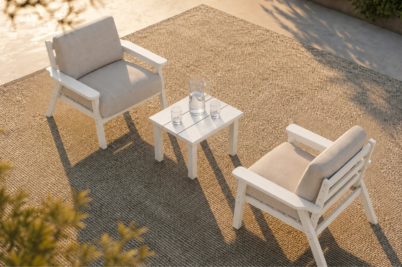 Perli™ HDPE Patio Armchair Set