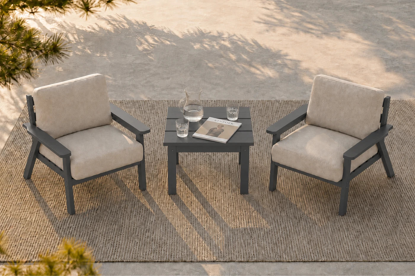 Perli™ HDPE Patio Armchair Set