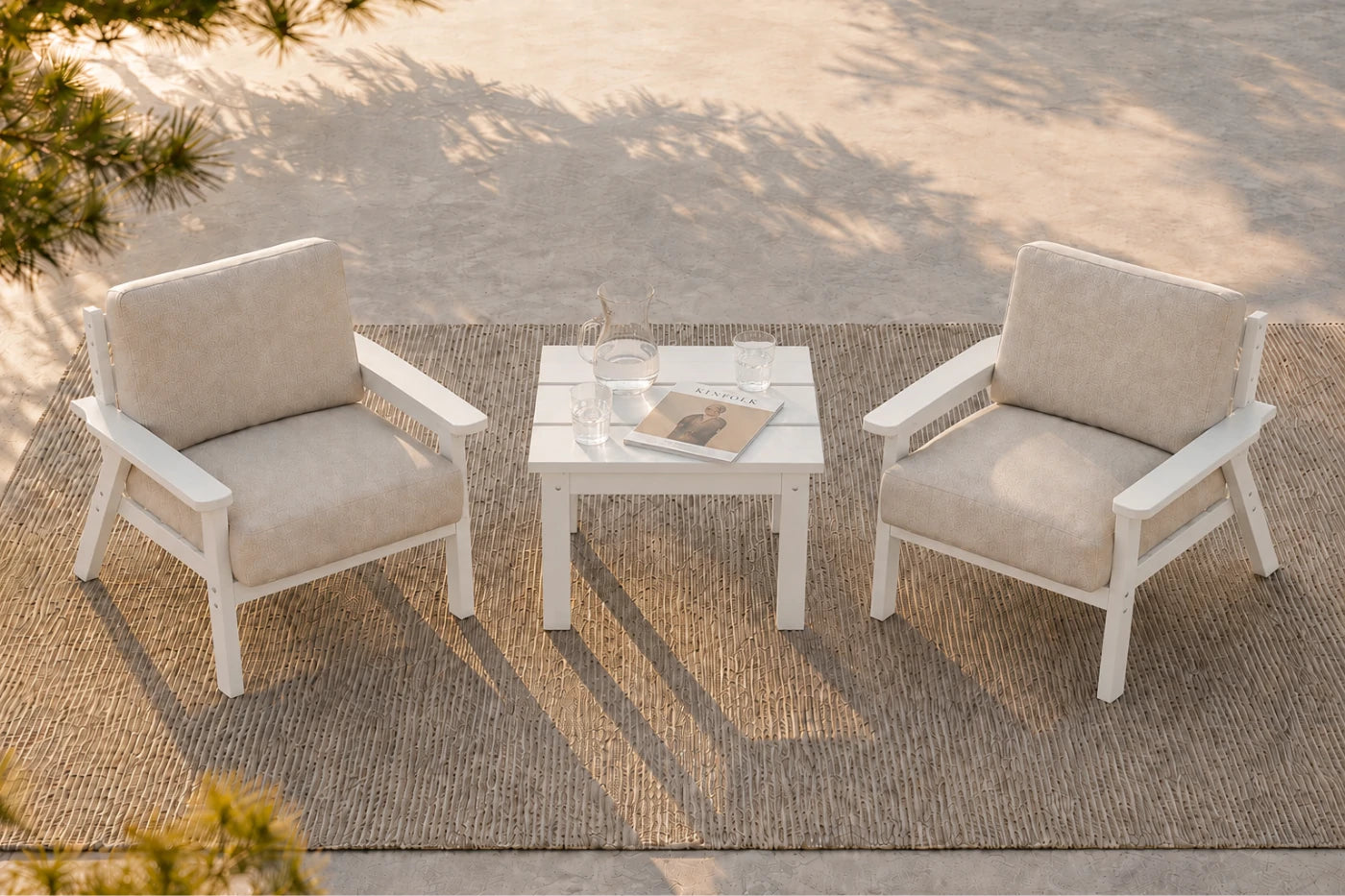 Perli™ HDPE Patio Armchair Set
