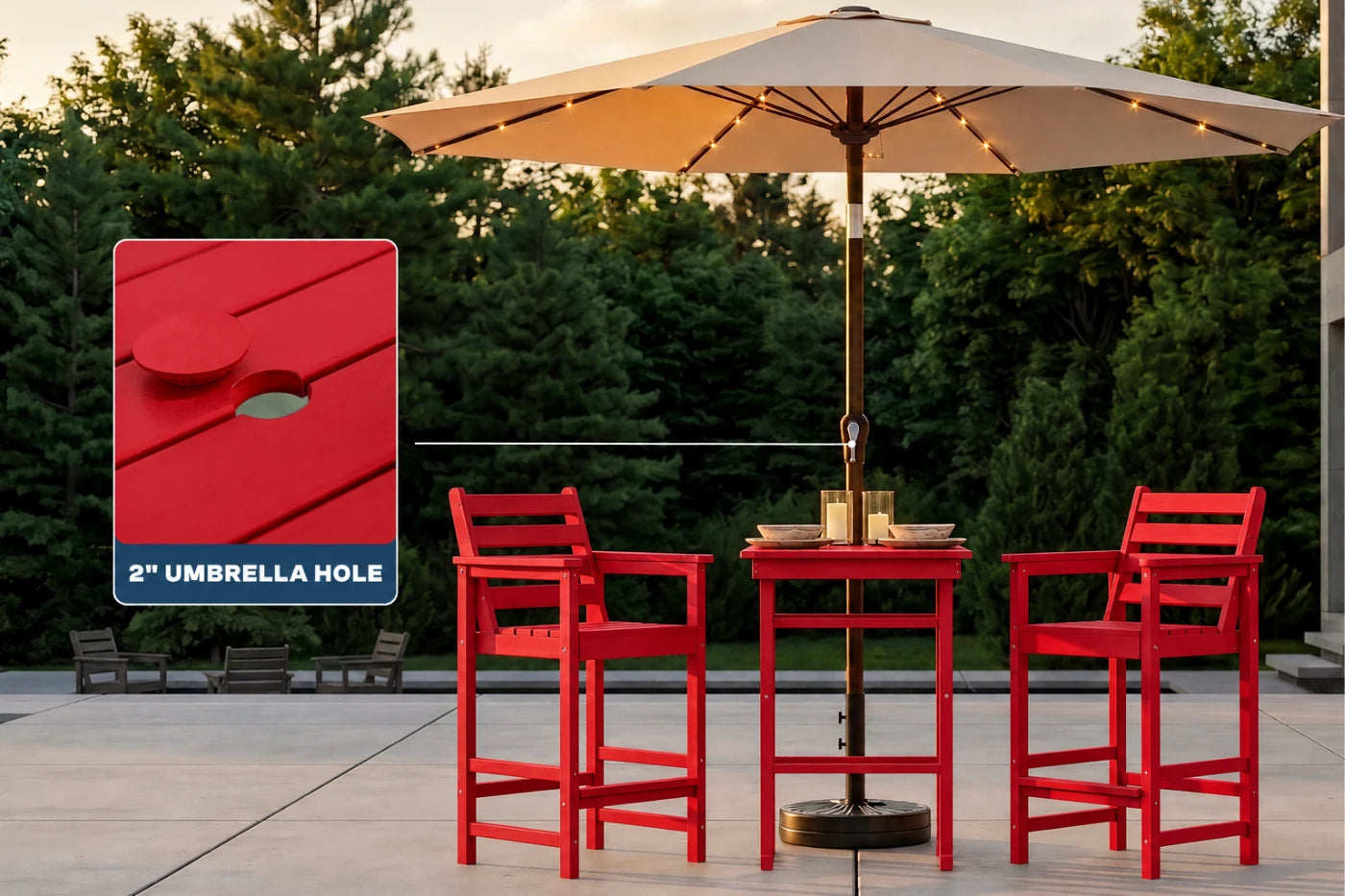 Adirondack Bar Set
