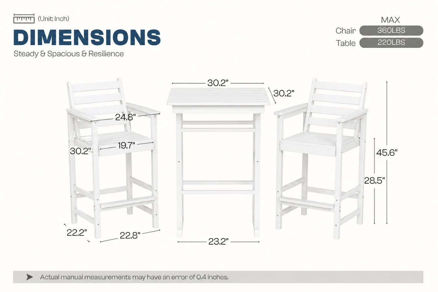 Adirondack Bar Set