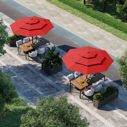 3 Tier Auto-tilt Patio Umbrella