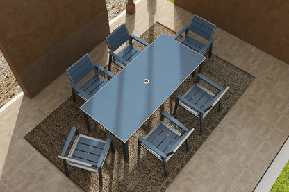 HDPE Outdoor Dining Set for 6