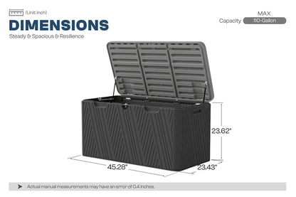 110 Gallon Storage Box