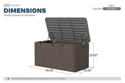110 Gallon Storage Box