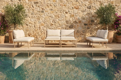 Modular Rope-Woven L-Shaped Sofa