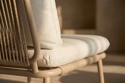 Modular Rope-Woven L-Shaped Sofa