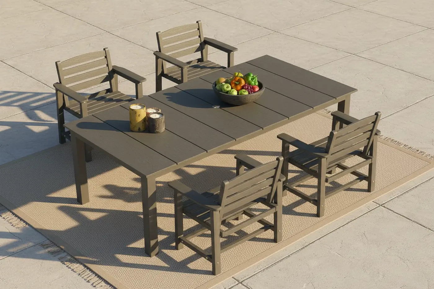Outdoor Dining Set - Table & Chairs