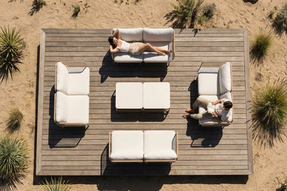 Modular Rope-Woven L-Shaped Sofa