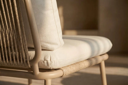 Modular Rope-Woven L-Shaped Sofa