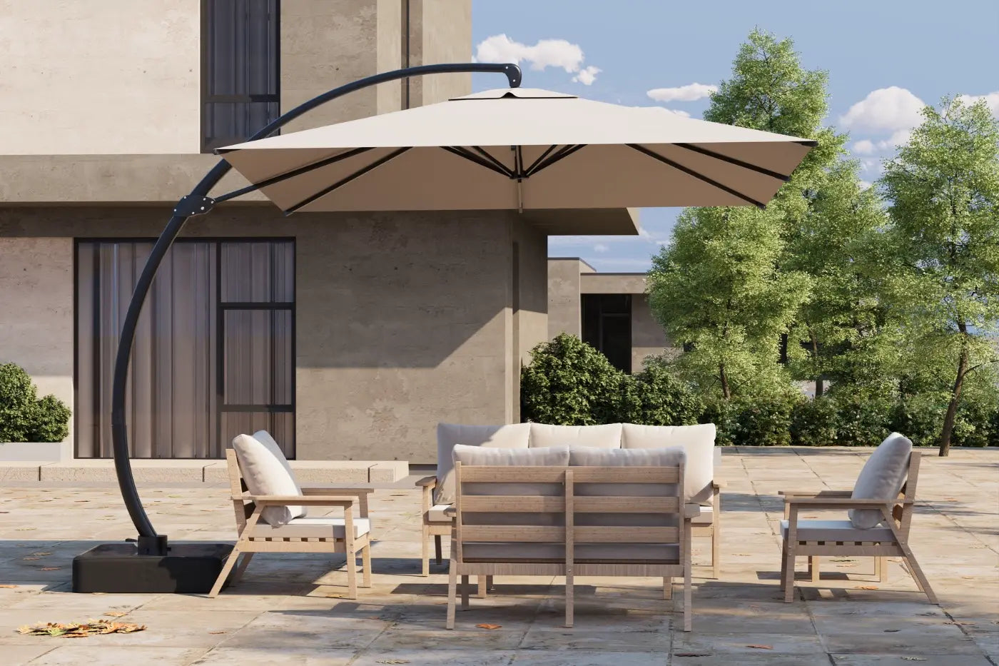 10 ft Square Cantilever Umbrella
