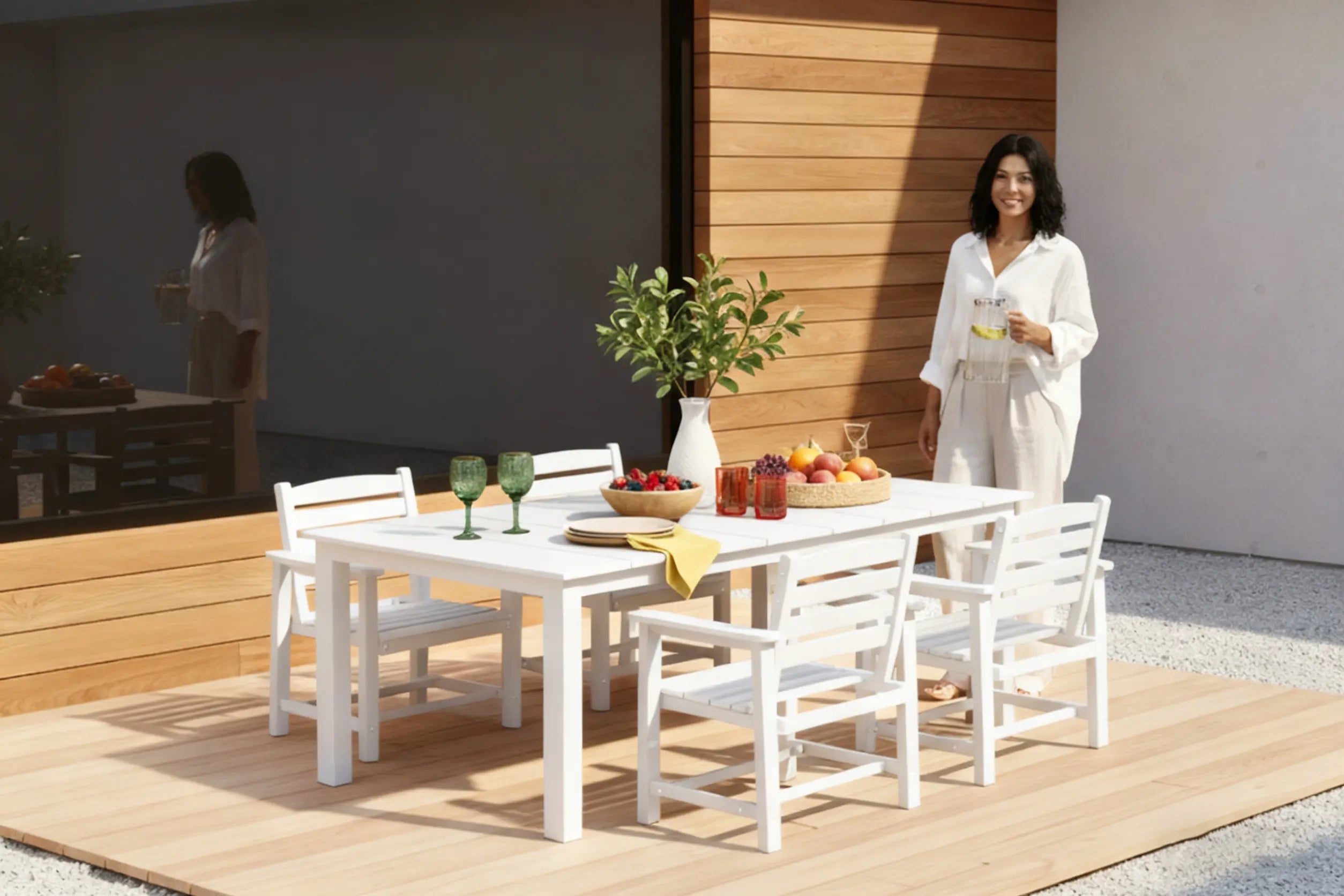 Outdoor Dining Set - Table & Chairs