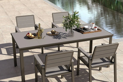 HDPE Outdoor Dining Set for 6
