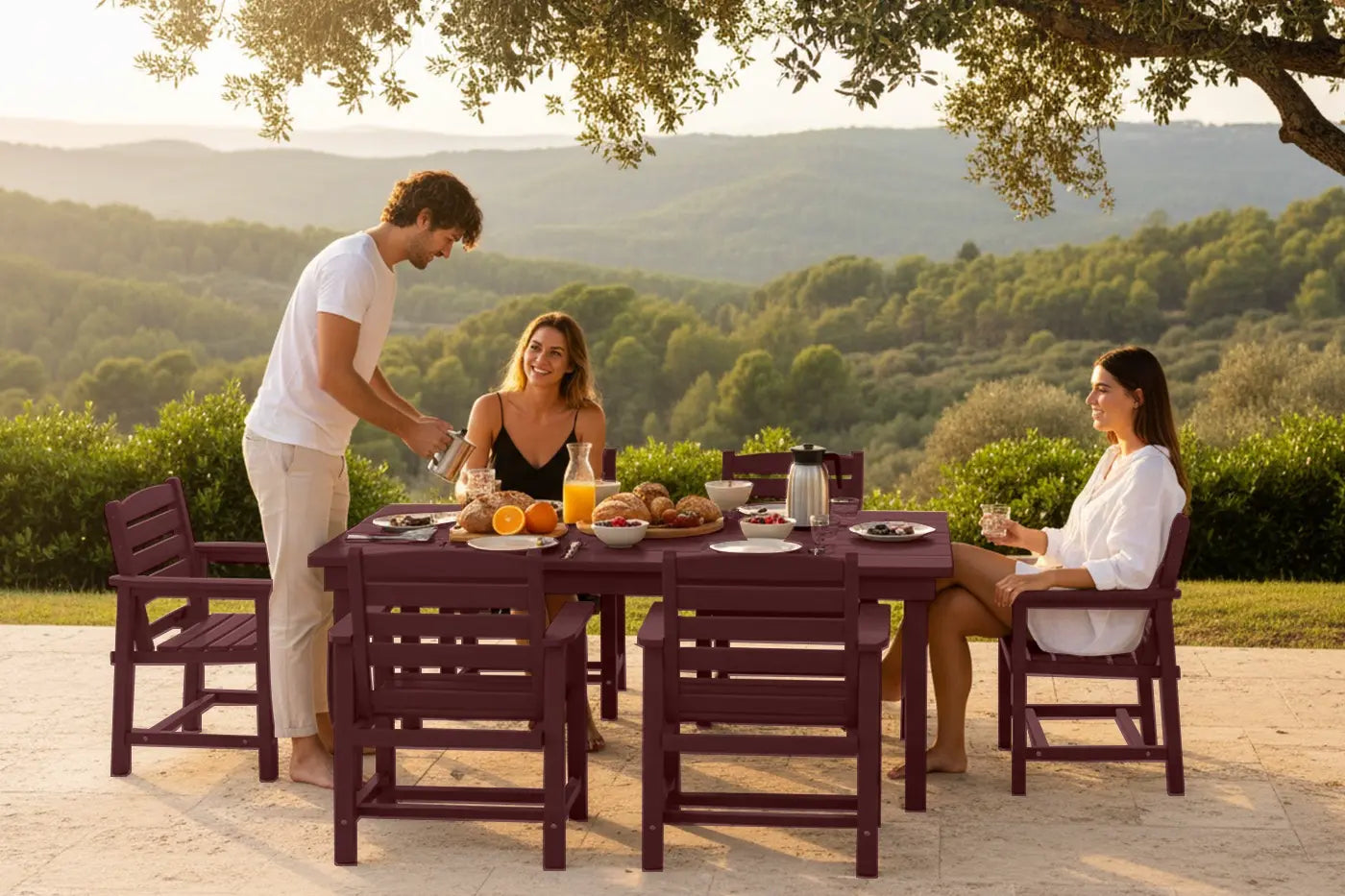 HDPE Outdoor Dining Set
