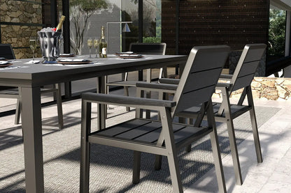 HDPE Outdoor Dining Set for 6