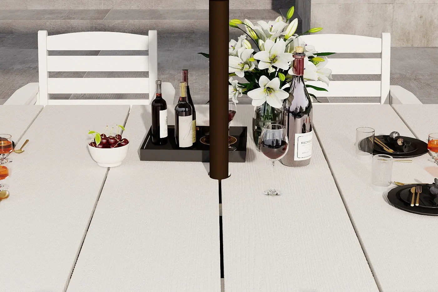 Outdoor Dining Set - Table & Chairs