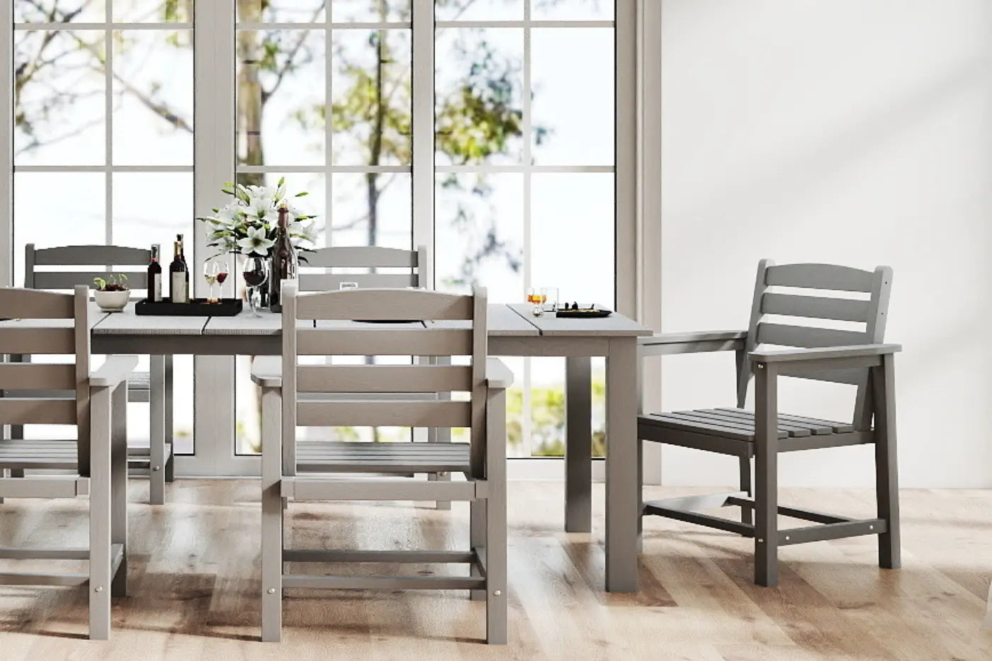 Outdoor Dining Set - Table & Chairs