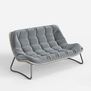 Two-Seater Wicker Chair