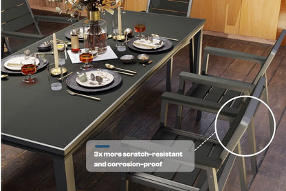 7 Piece Metal Frame Dining Set