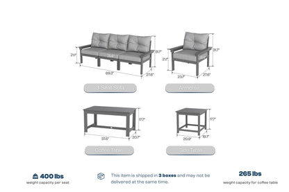HDPE Frame Outdoor Modular Sofa