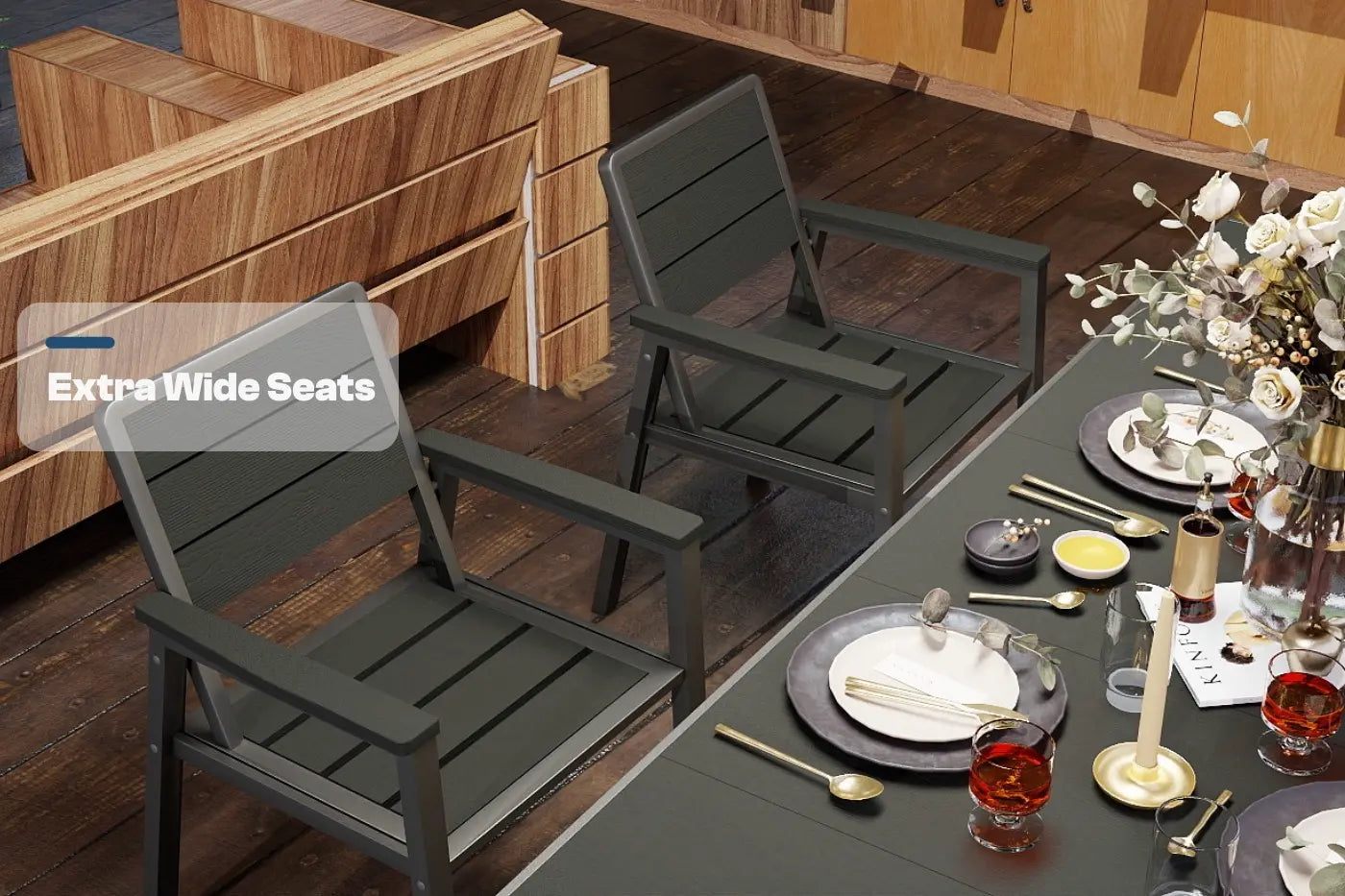 7 Piece Metal Frame Dining Set
