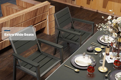 7 Piece Metal Frame Dining Set