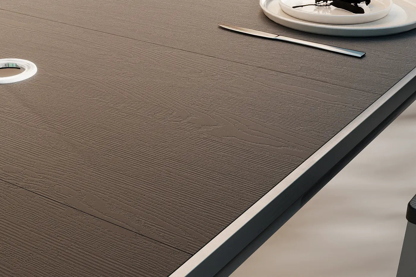 HDPE Outdoor Dining Set for 6