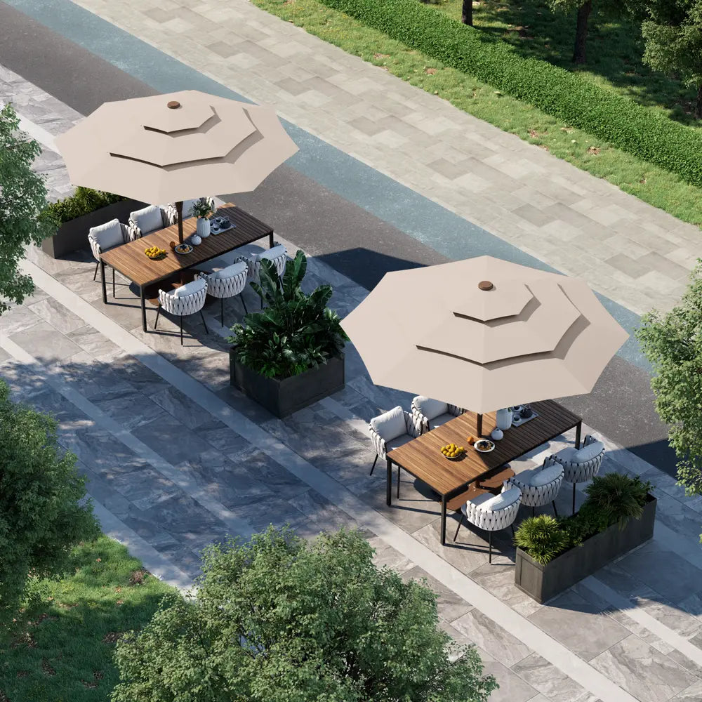 3 Tier Auto-tilt Patio Umbrella