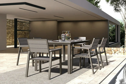 HDPE Outdoor Dining Set for 6