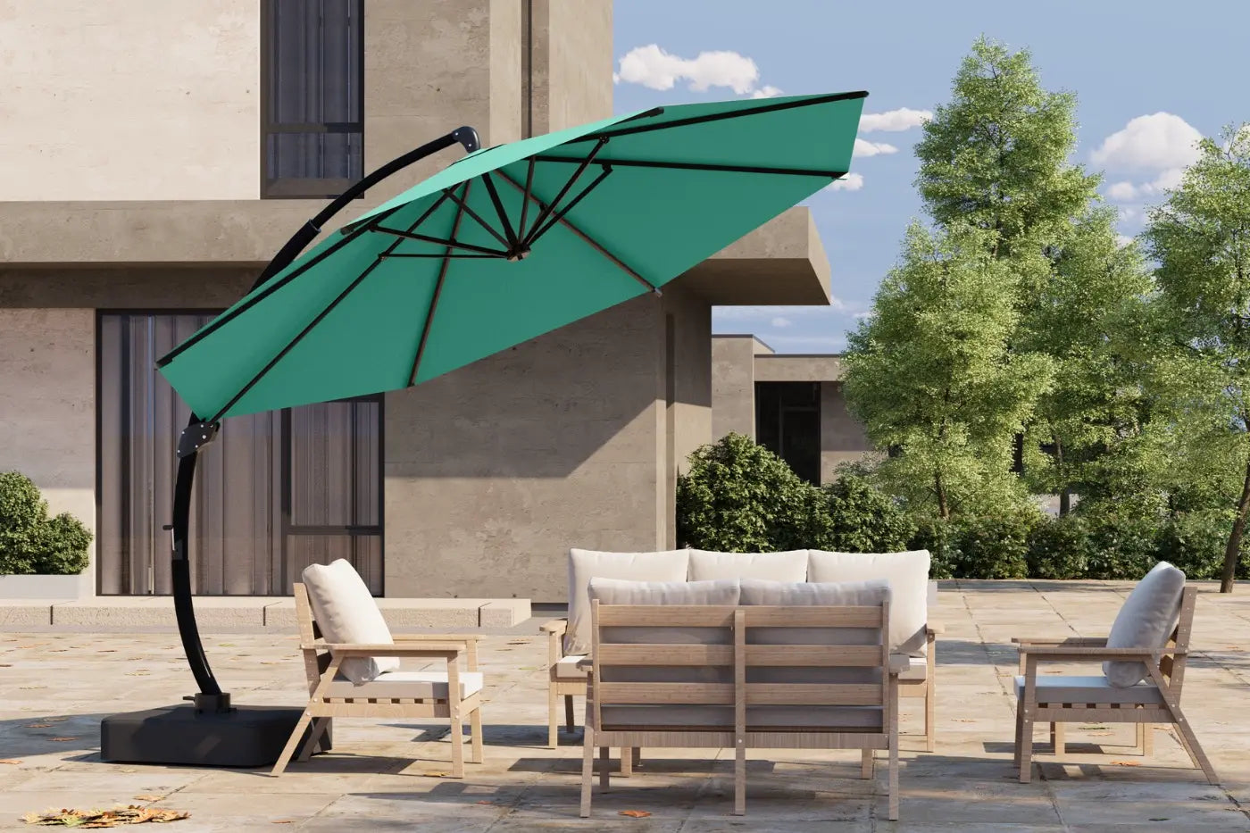 Cantilever Umbrella with Base