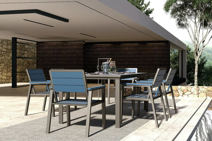 HDPE Outdoor Dining Set for 6