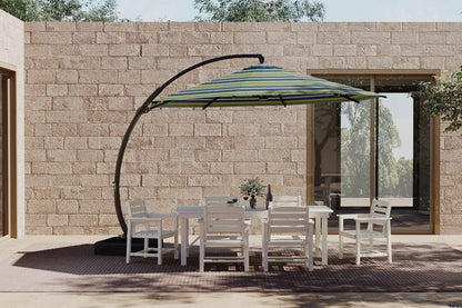 Acrylic Fabric Cantilever Umbrella with Base