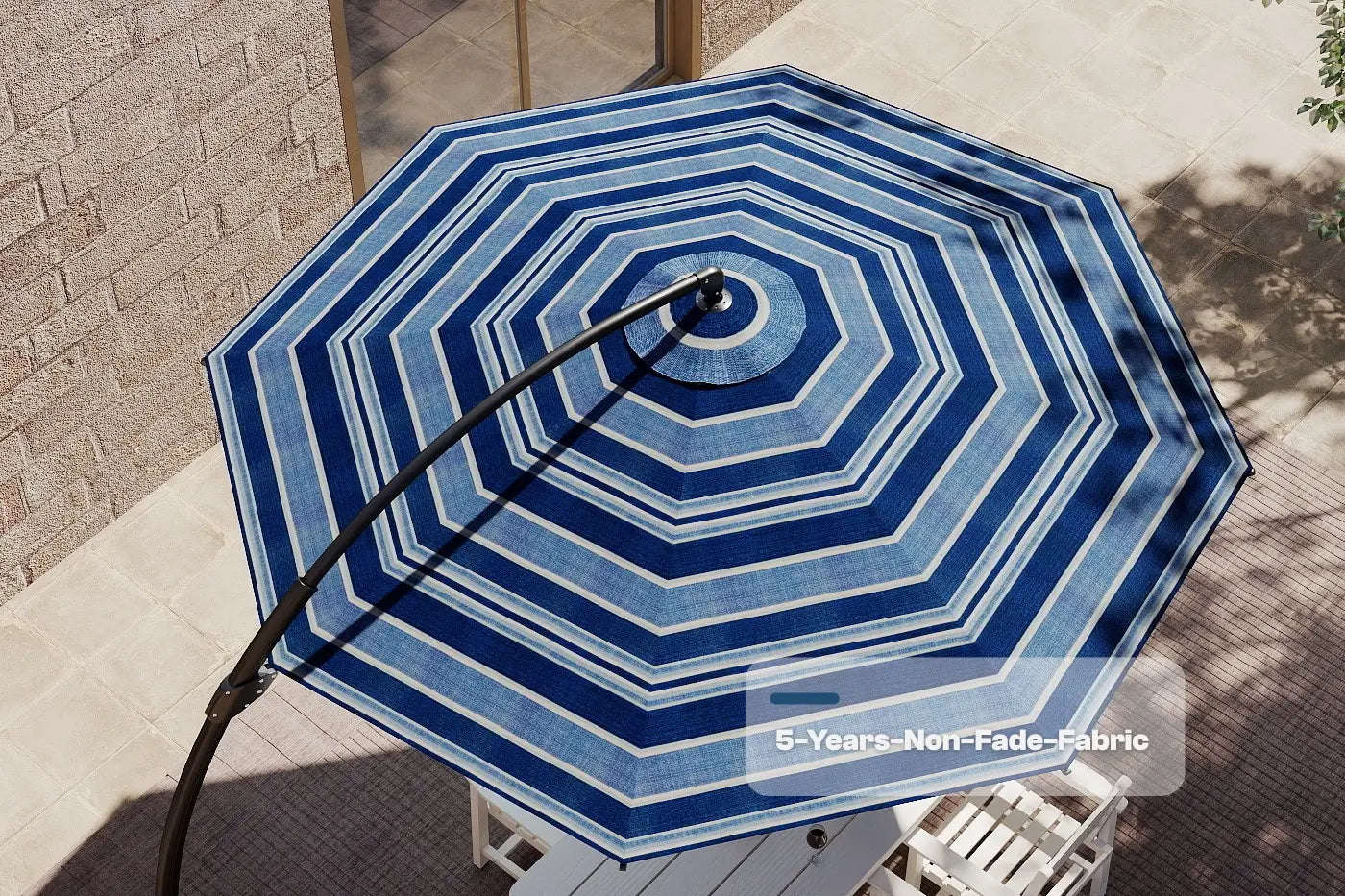 Acrylic Fabric Cantilever Umbrella with Base
