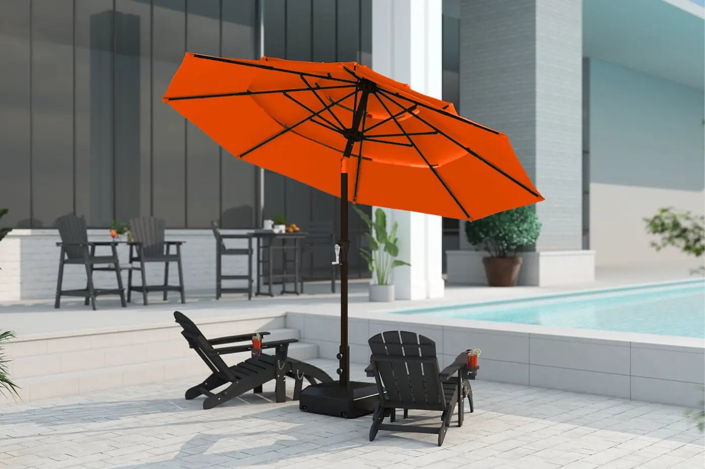 Fiberglass 3-Tier Patio Umbrella