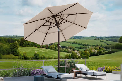 3 patio umbrella pole Treasure Garden 45" Bottom Replacements American Sale grade steel Best Choice Products 10ft 3-Tier