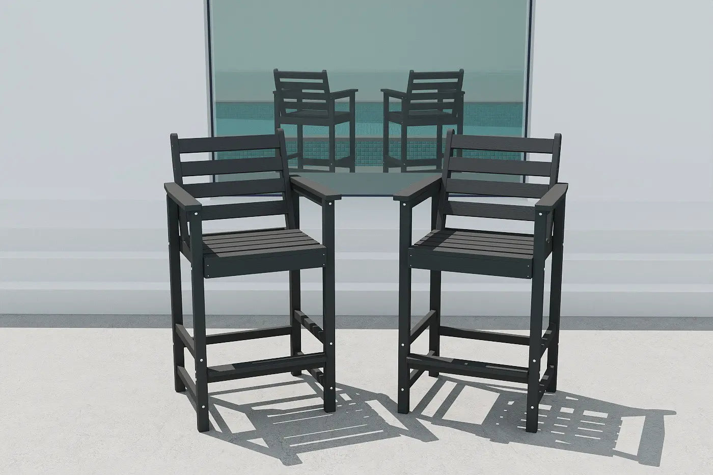 Patio Kingdom Adirondack bar set 