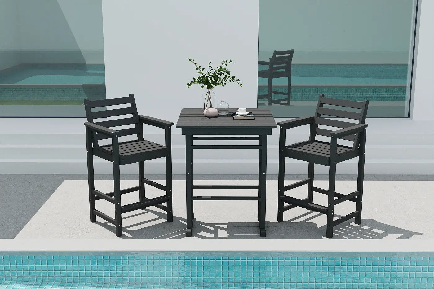 Patio Kingdom Adirondack bar set 