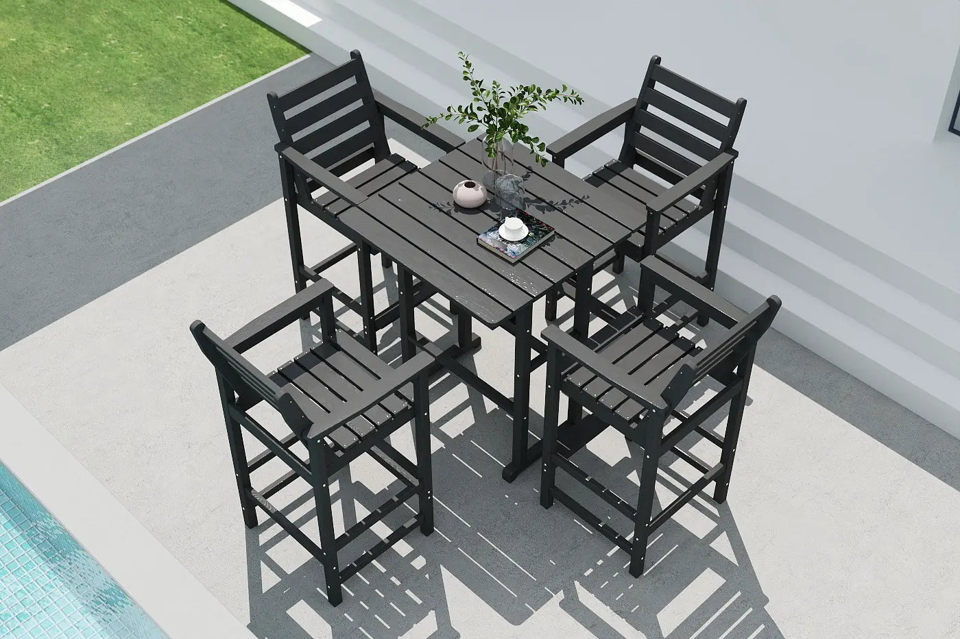 Patio Kingdom Adirondack bar set 