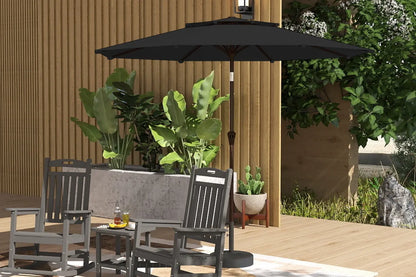 Double Top Patio Umbrella - Push Button Tilt