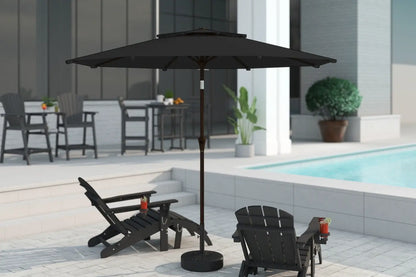 Double Top Patio Umbrella - Push Button Tilt