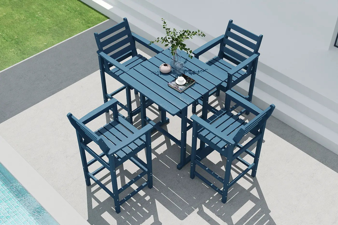 Patio Kingdom Adirondack bar set 
