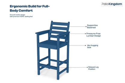 Patio Kingdom Adirondack bar set 