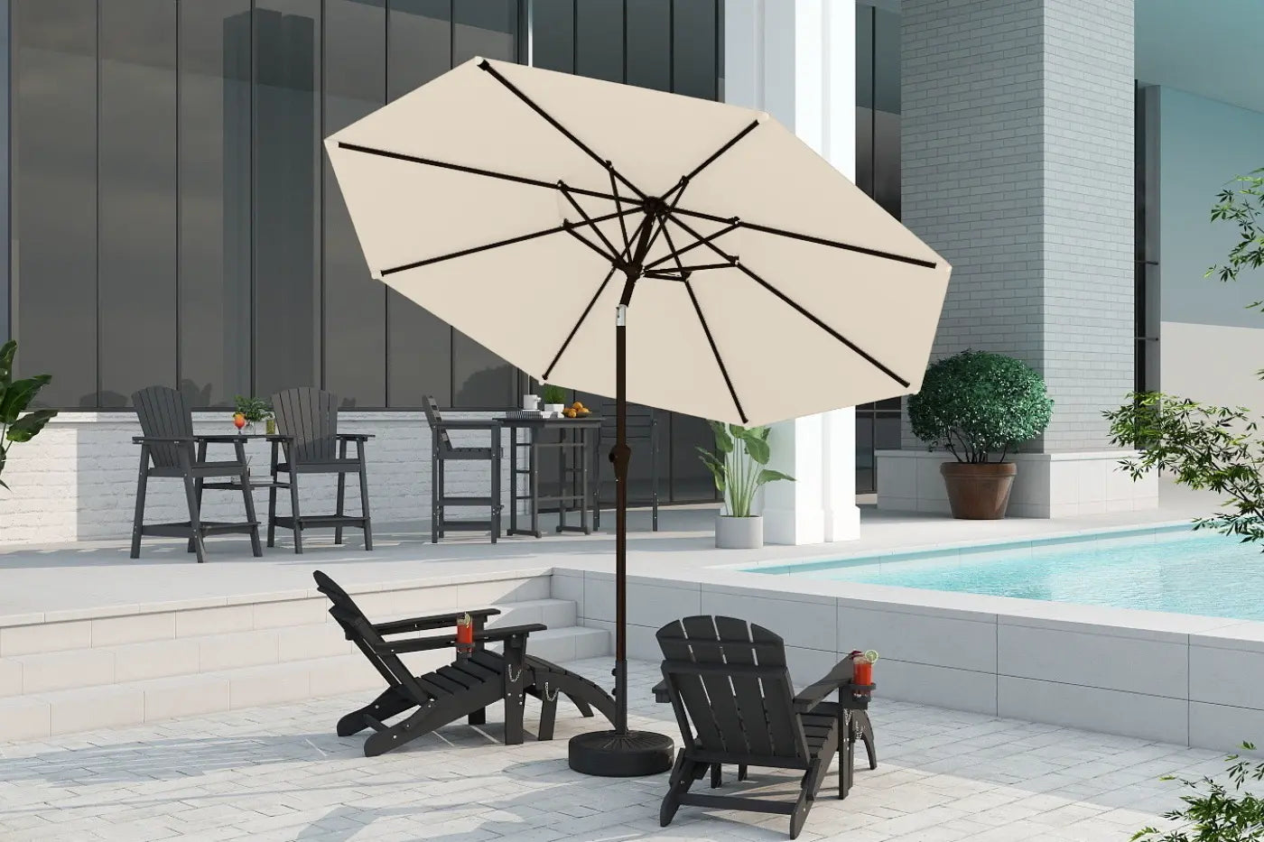 Patio Kingdom 9Ft Autotilt umbrella